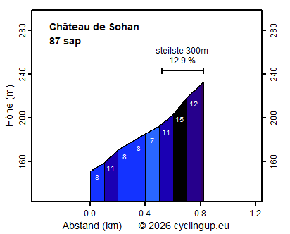 Profil Château de Sohan