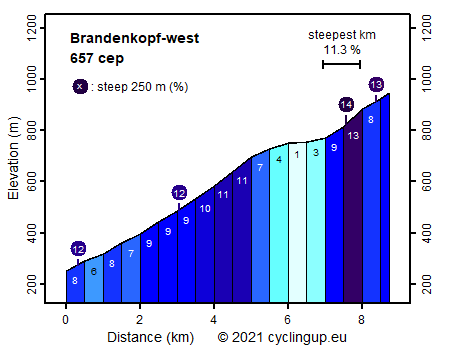 Profile Brandenkopf-west