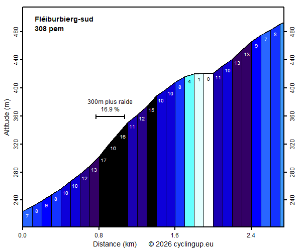 Profile Fléiburbierg-sud