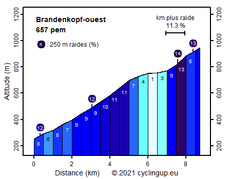 Profile Brandenkopf-ouest