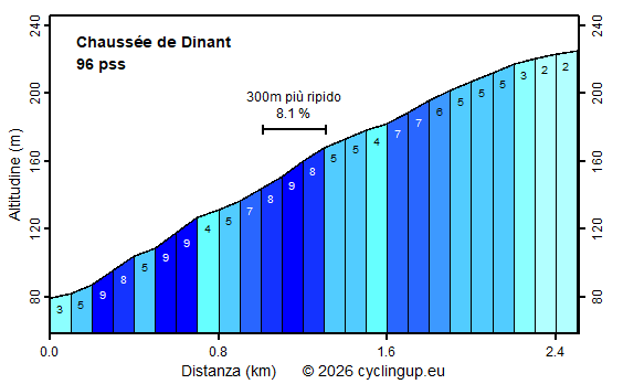 Profilo Chaussée de Dinant
