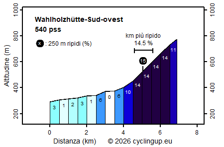 Profilo Wahlholzhütte-Sud-ovest