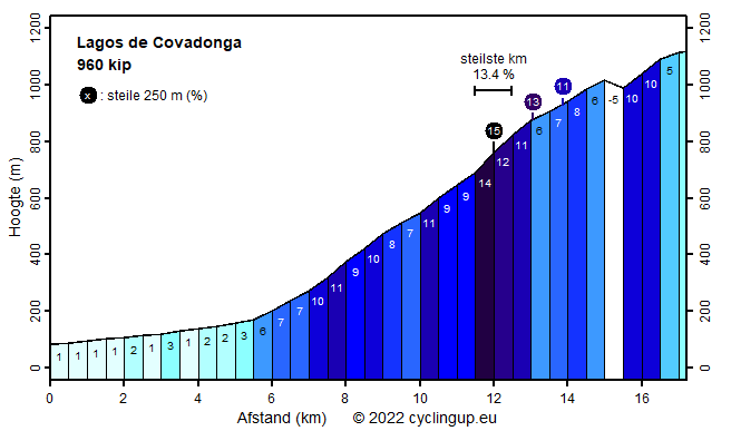 Profiel Lagos de Covadonga